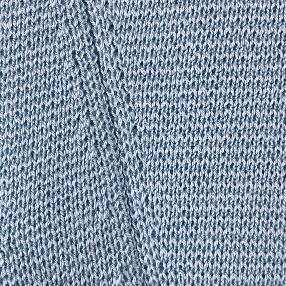 EILEEN FISHER Cardigan S Silk Organic Cotton Interlock Blazer Open Front Blue - Picture 5 of 15